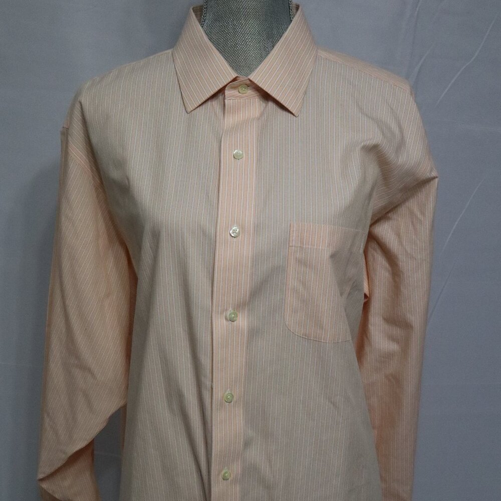 Brooks Brothers Shirt Men's 17 1/2 34 Soft Pink 100% Cotton Button Down